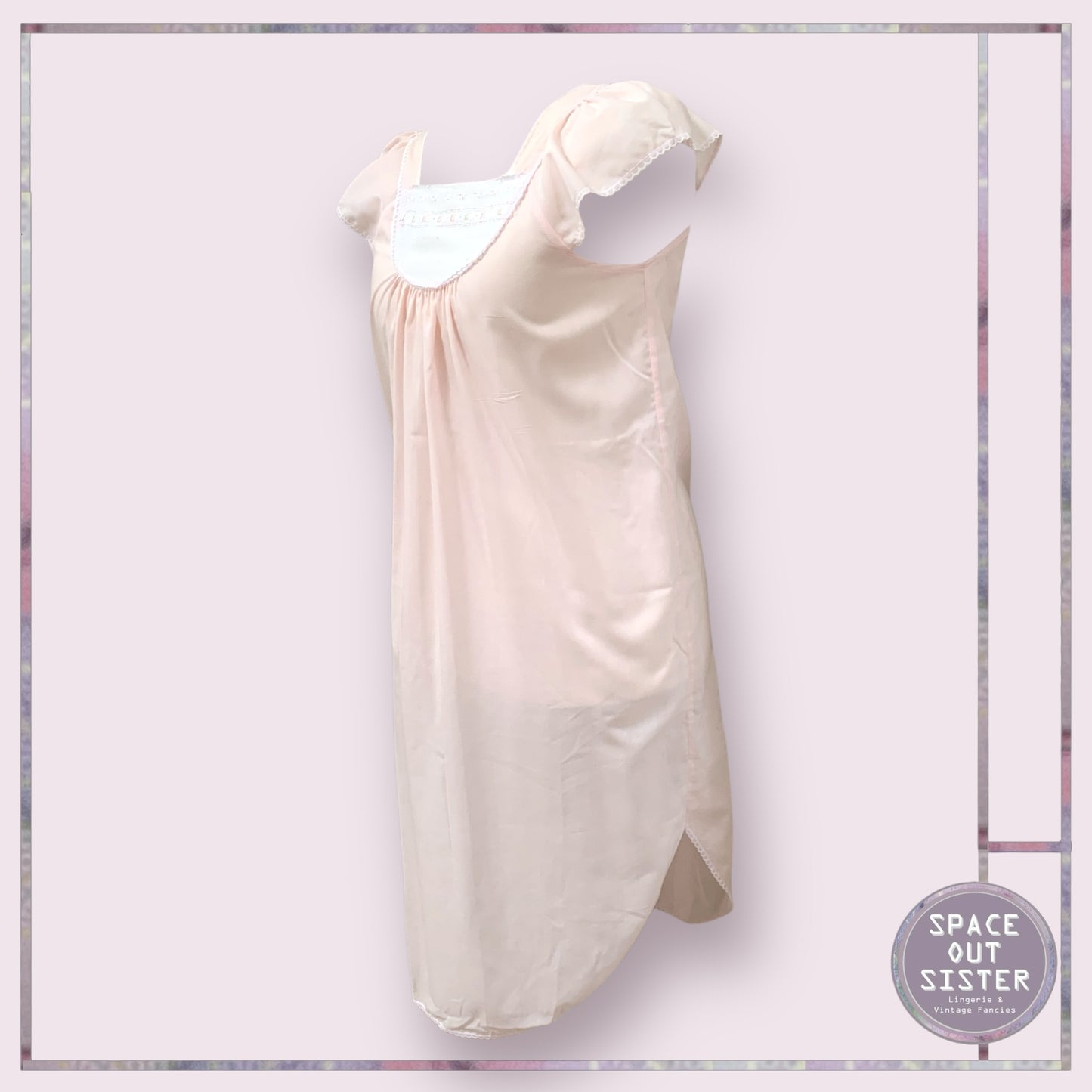 Vintage Pink Ribbon Cloud Nightdress