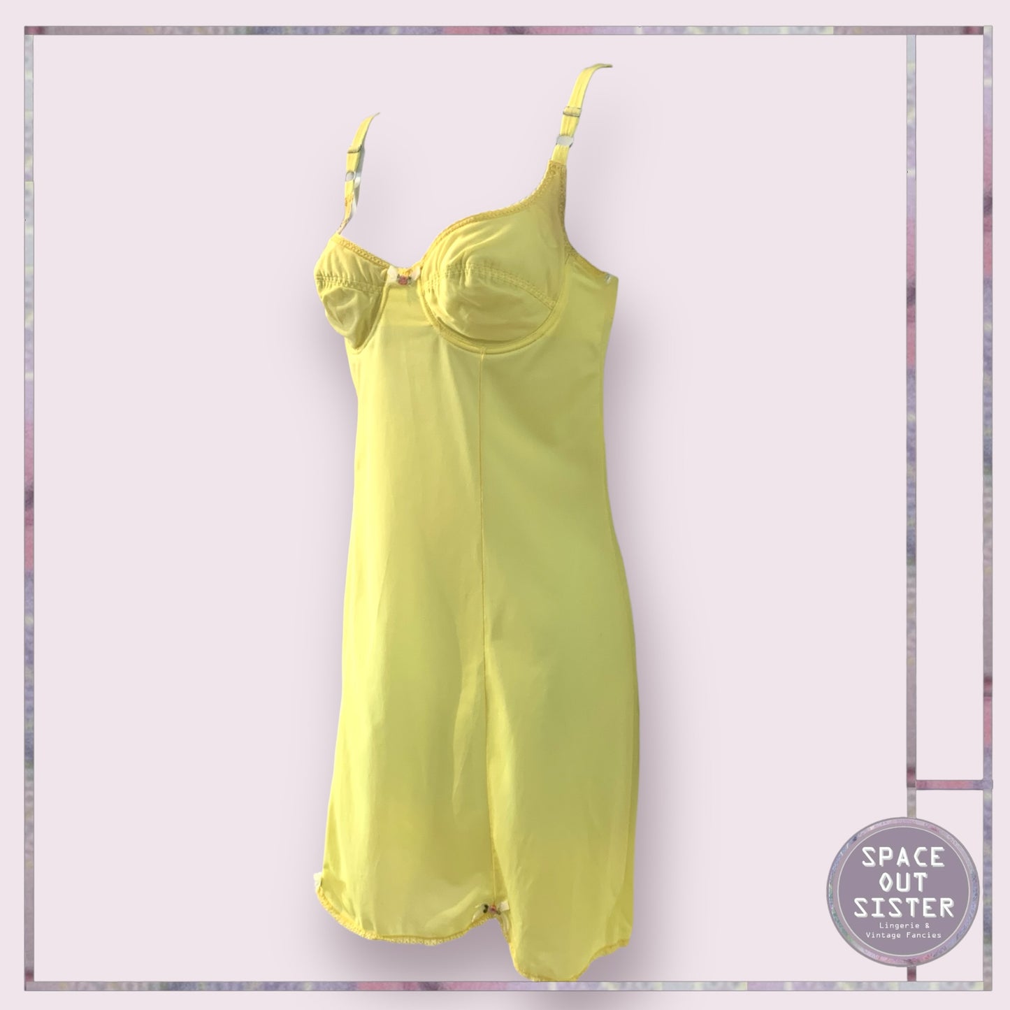 Vintage Circa 1960s Yellow Slip