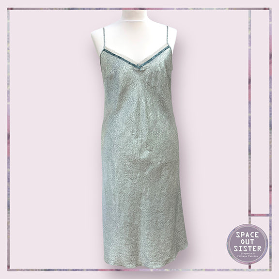 Sage Green & Ivory Slip Dress