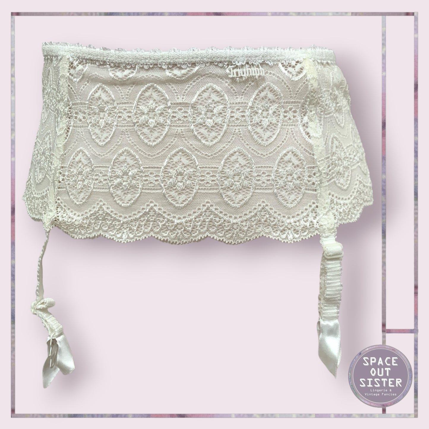 Triumph White Garter Belt