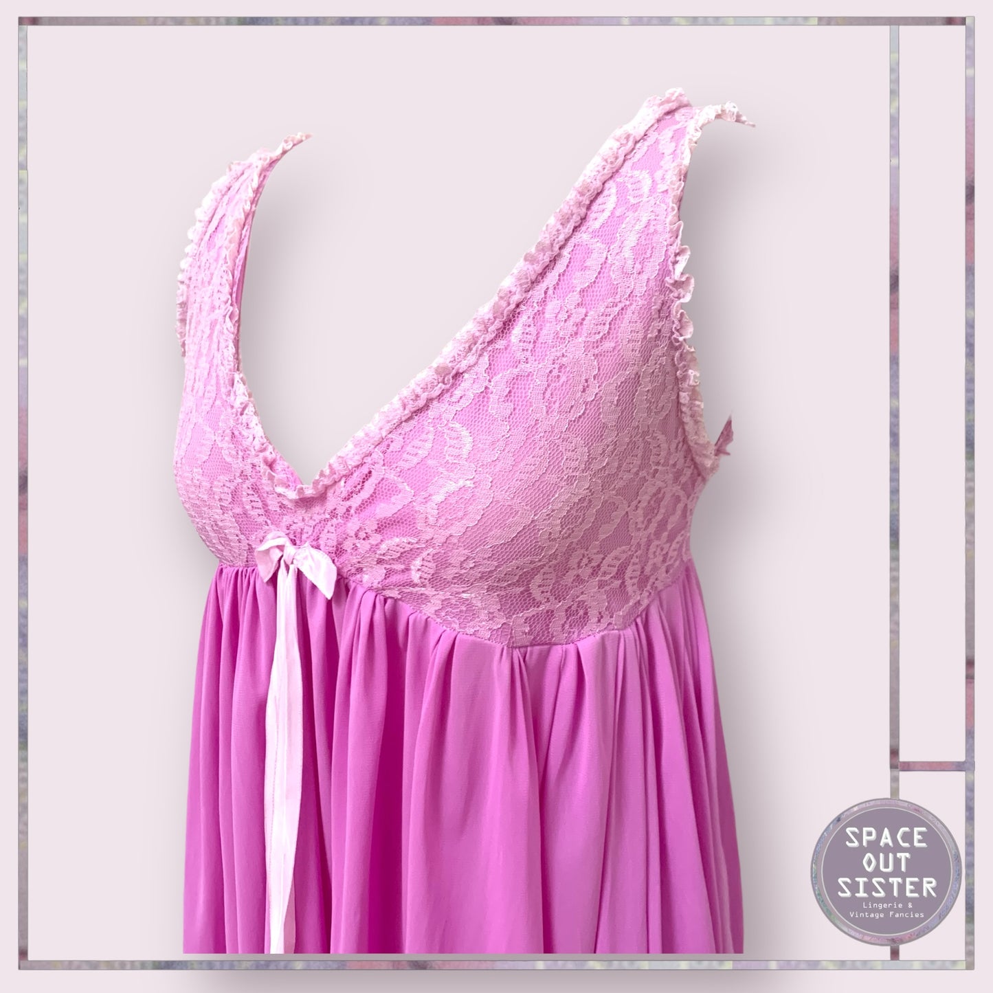 Vintage Purple Pink Nightdress