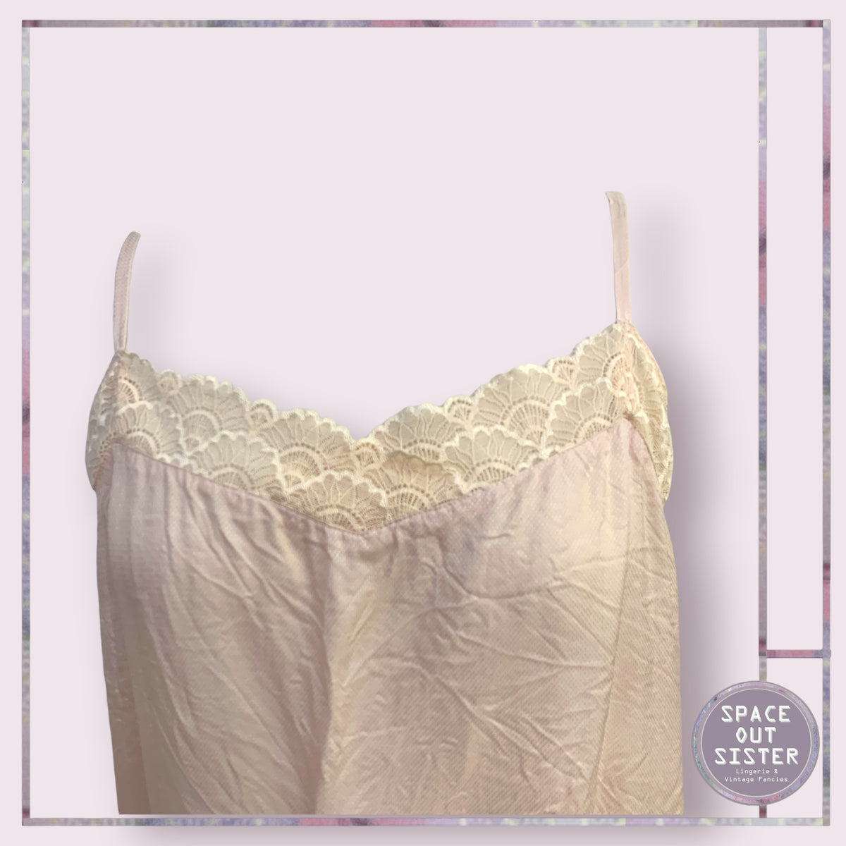 Vintage Pink Lace Camisole