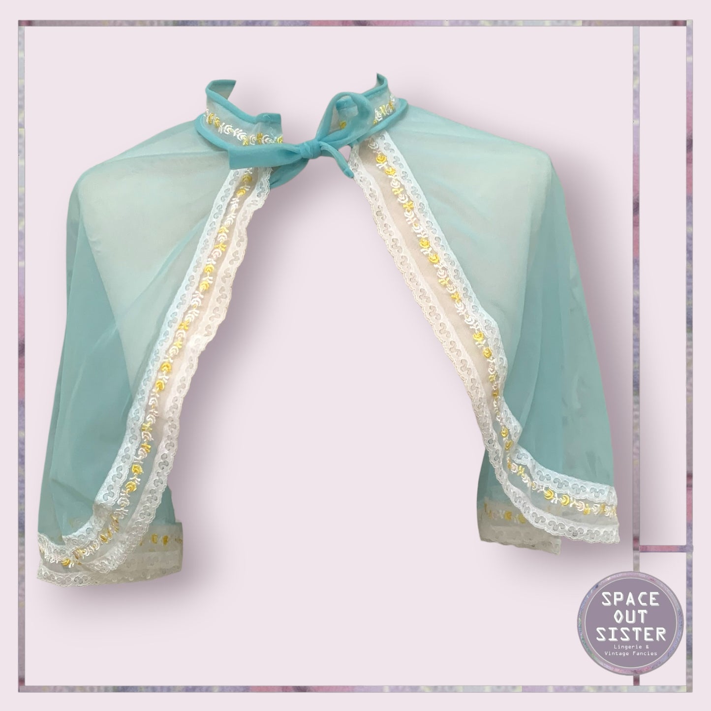 Vintage Light Blue Capelet