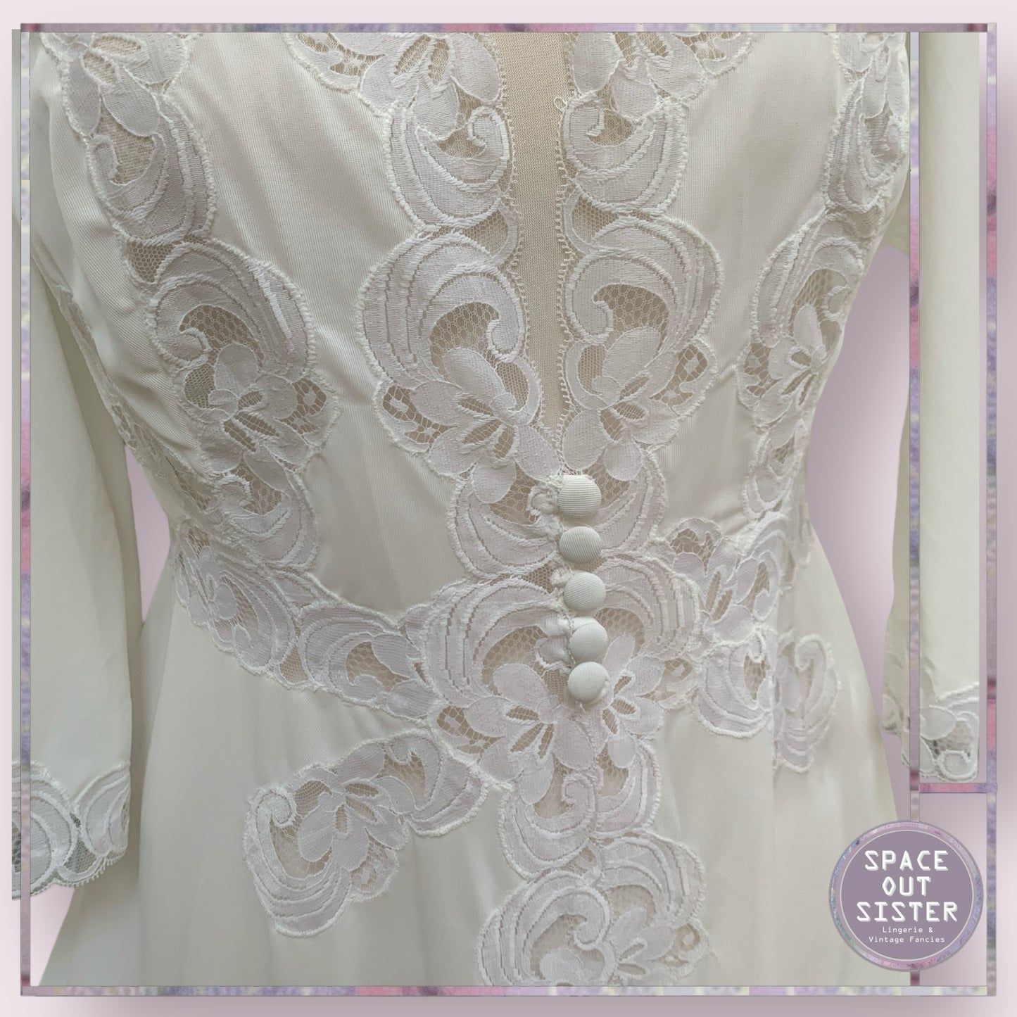 Vintage Short White Negligee