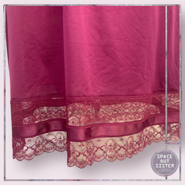 Vintage Berry Lace Half Slip