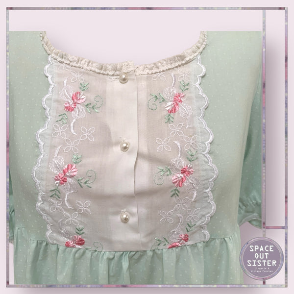 Vintage Pearl Button Mary Nightgown