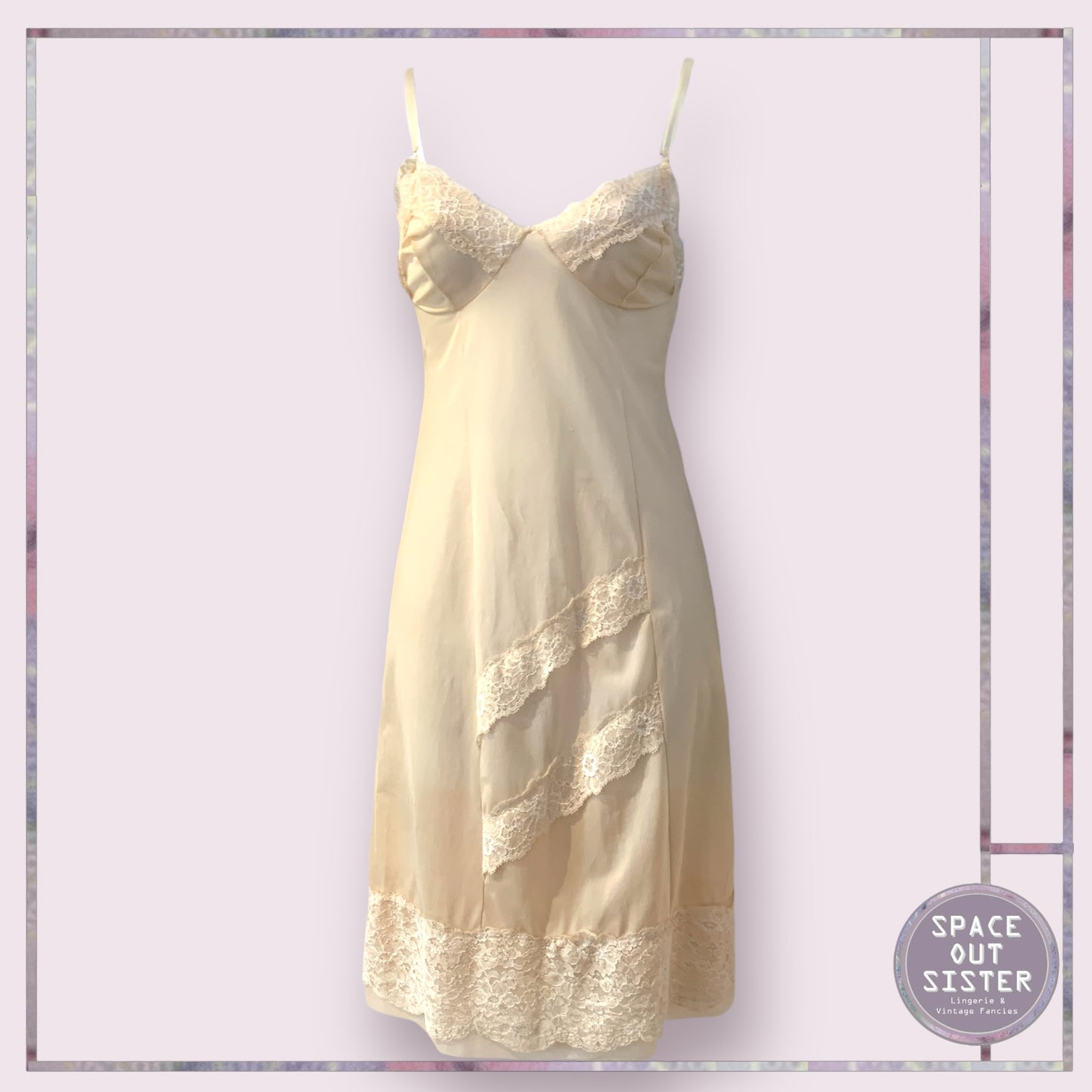 Vintage Sunbeam Made In Ireland Cremá Slip