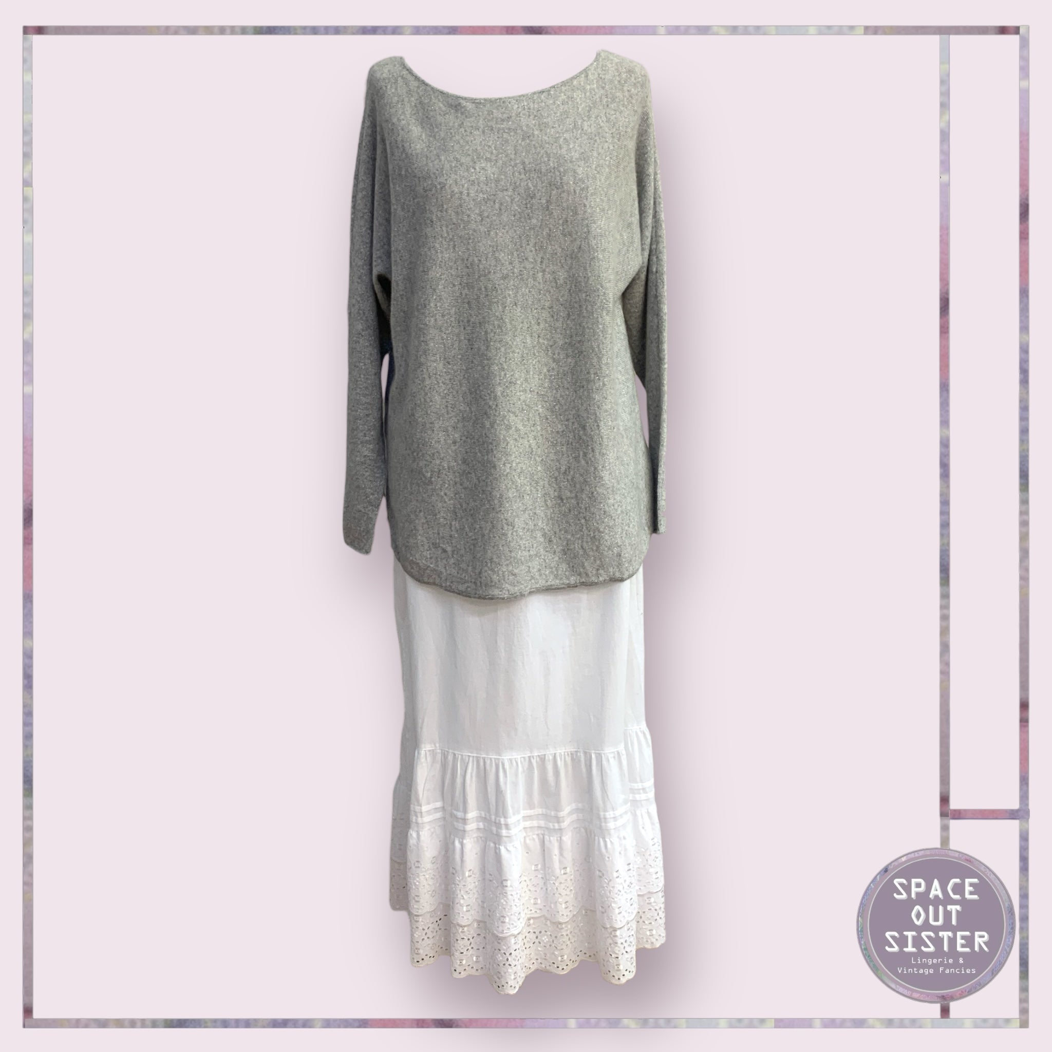 Pre-Loved Silver Charter Club BNWT Cashmere Jumper