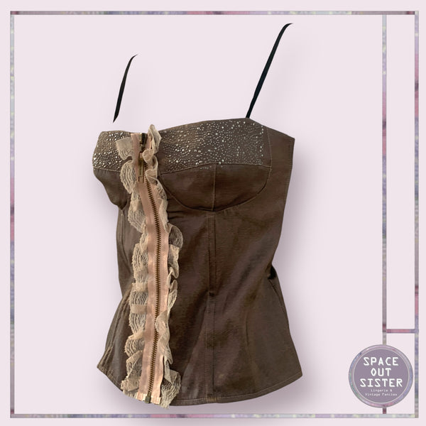 Pre-Loved River Island Zip Bustier