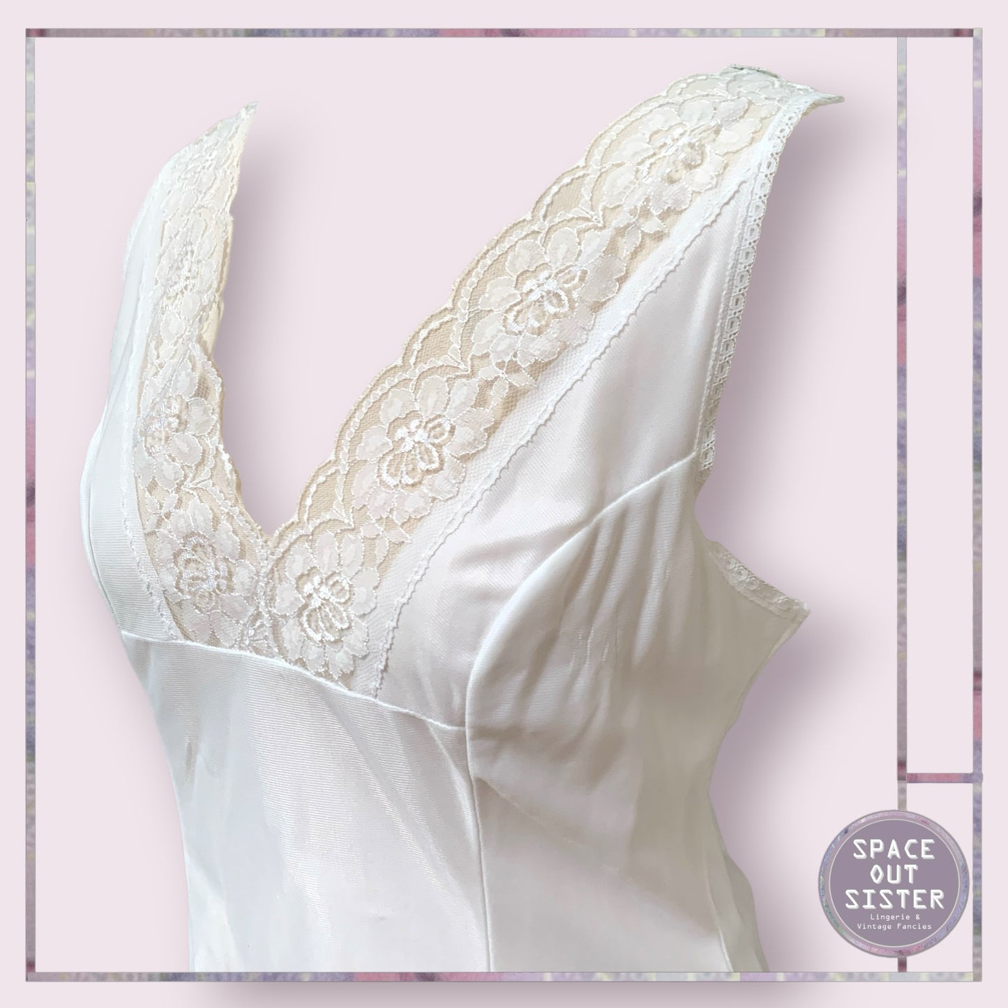 Vintage Claire White Slip