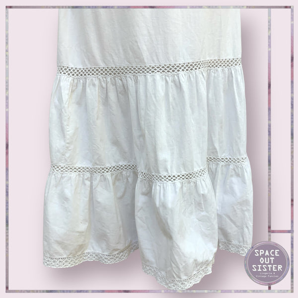 Vintage Two Tier Cotton Petticoat