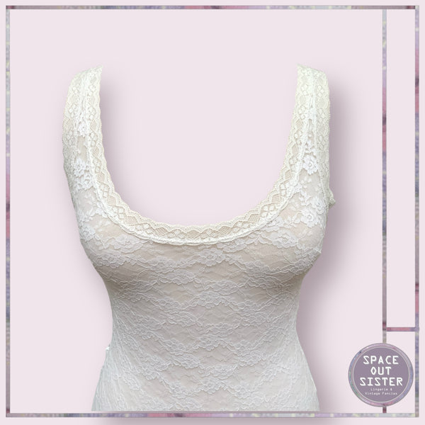 White Lace Bodysuit