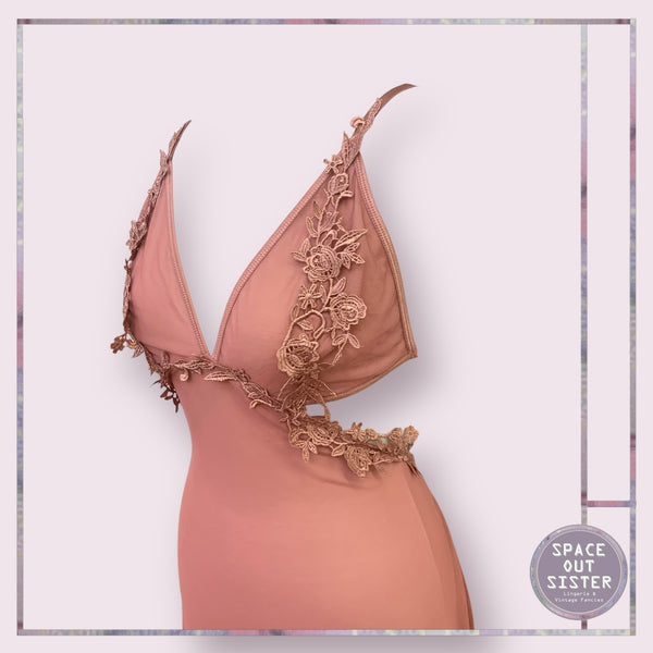 Dusky Pink Cut Out Nighdress