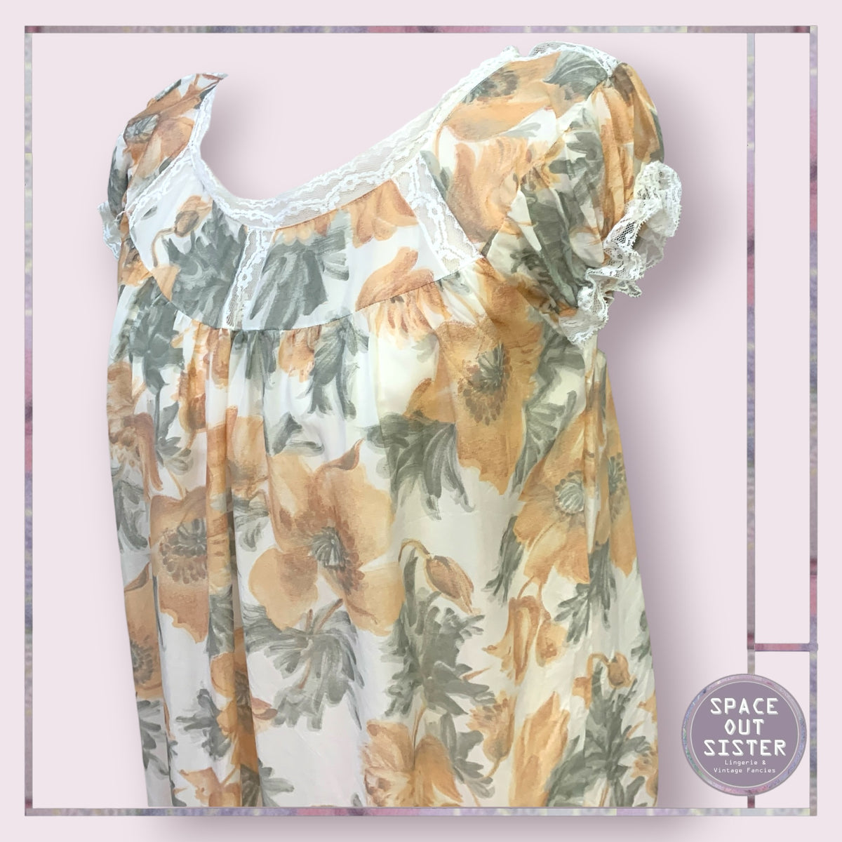Vintage Autumn Bloom Nightdress