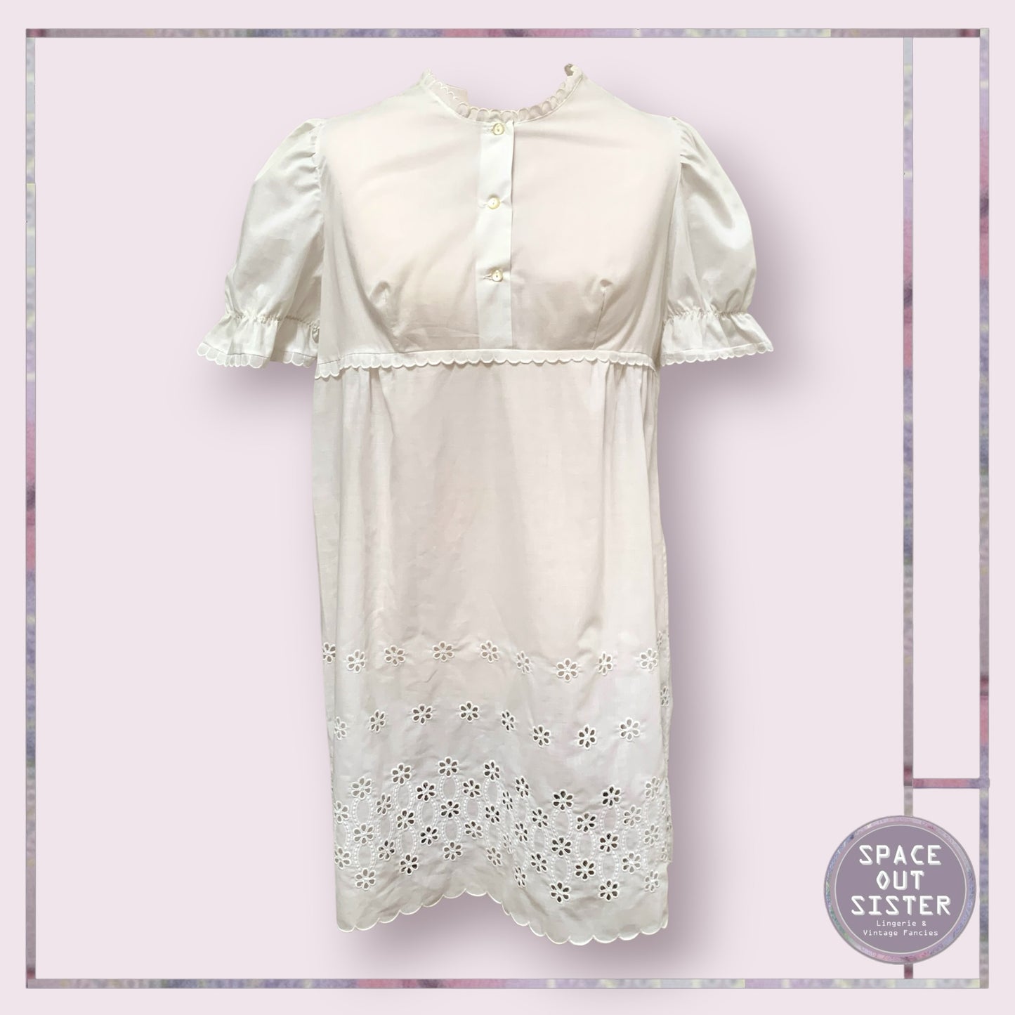 Vintage Scallop Edge Nightdress