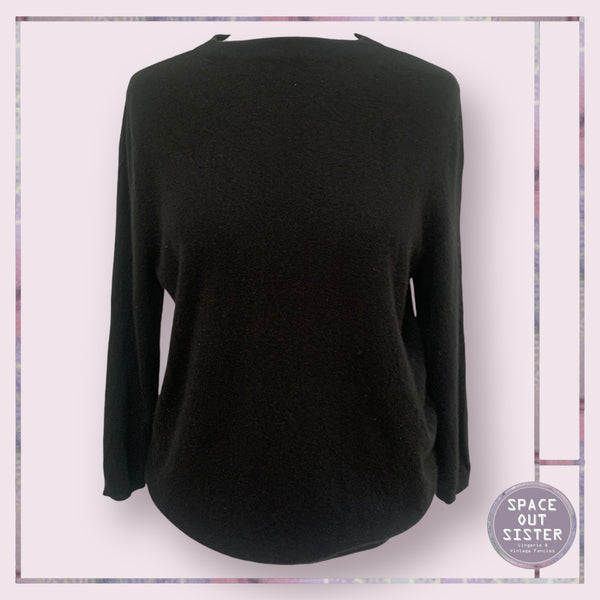 Pre-Loved Black Cashmere Jumper