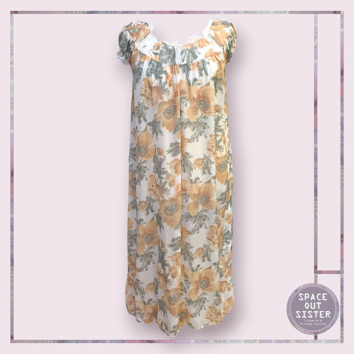 Vintage Autumn Bloom Nightdress