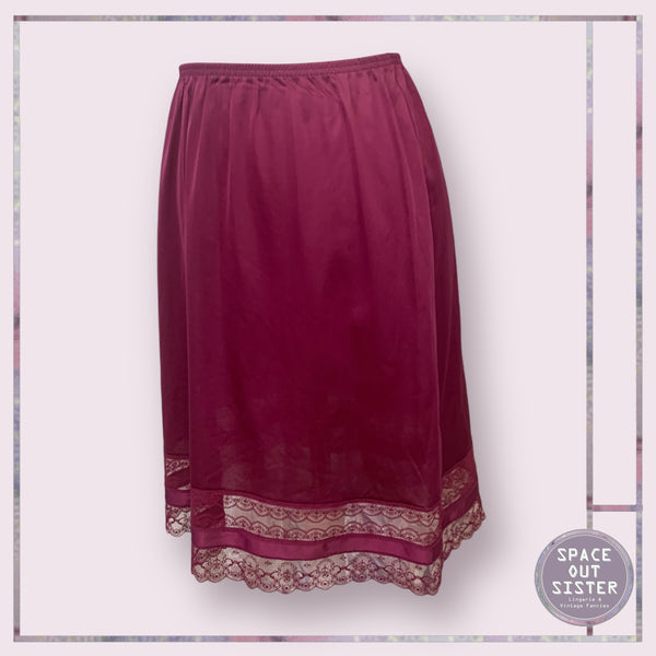 Vintage Berry Lace Half Slip