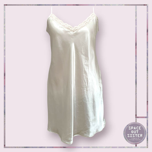 Vintage Ivory Slip Dress