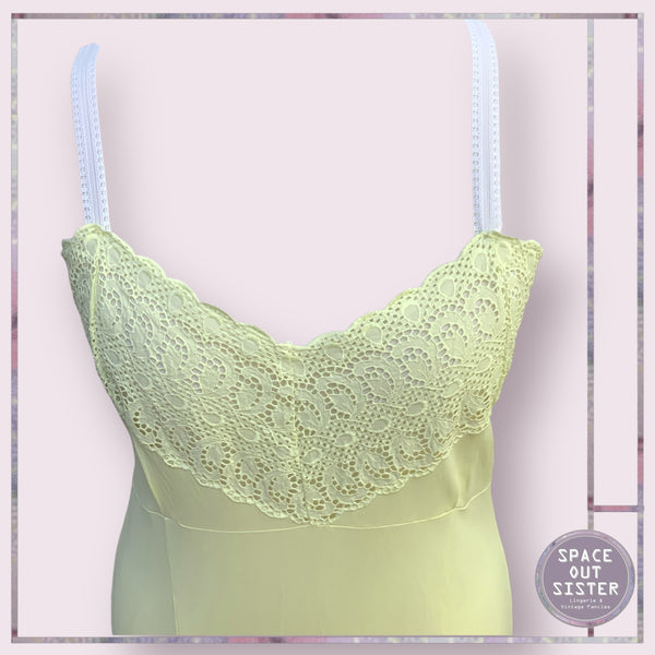 Vintage Lemon Crochet Slip
