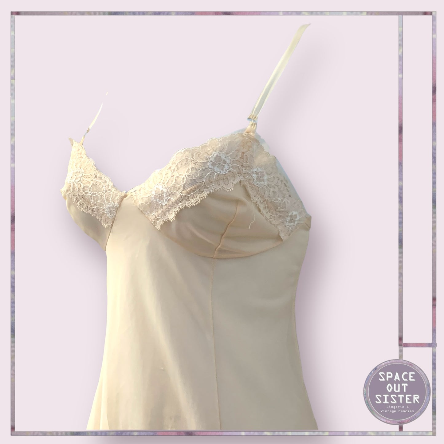 Vintage Debenhams Buttercream Slip