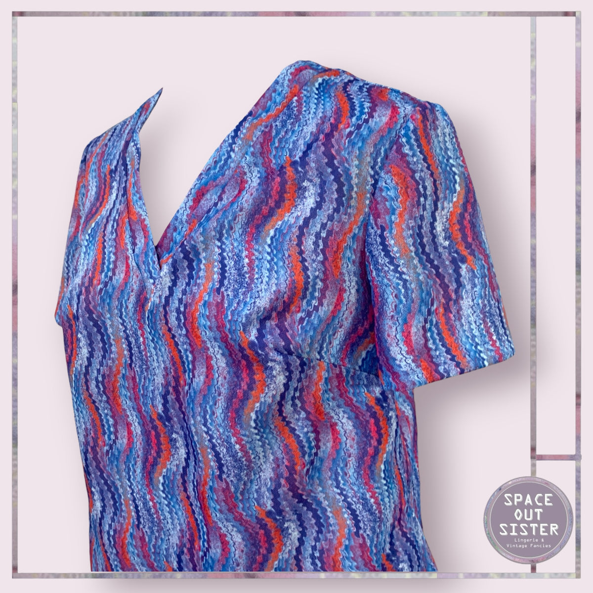 Vintage Blue & Red Top