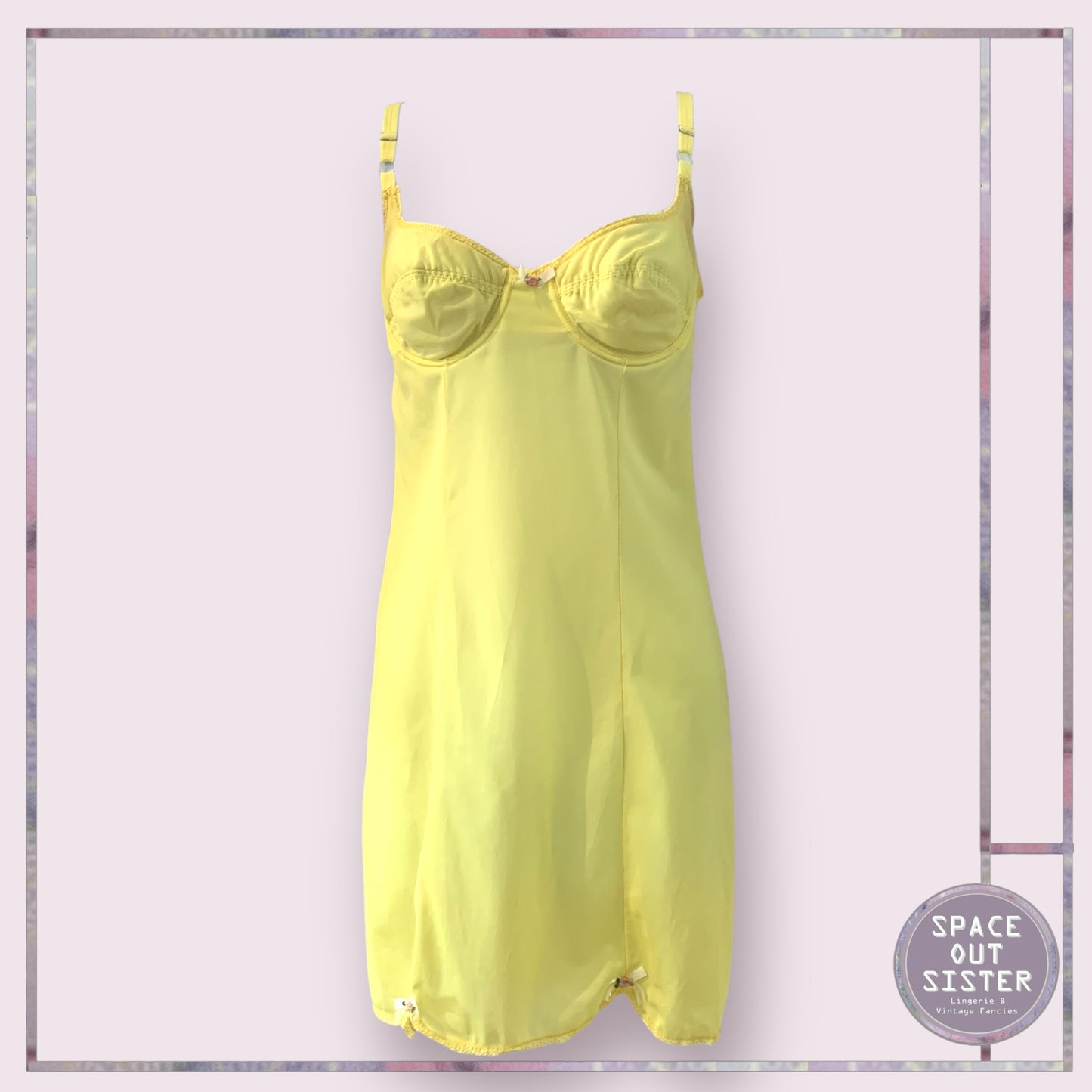 Vintage Circa 1960s Yellow Slip