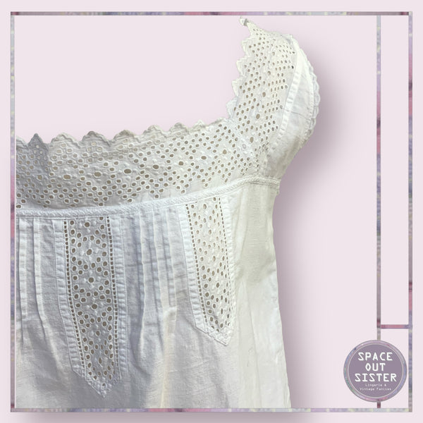 Antique White Cotton Chemise
