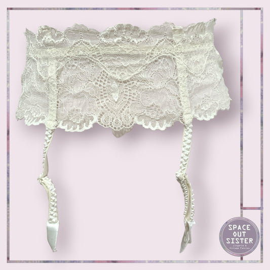 Ivory Lace Garter Belt