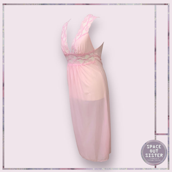 Vintage Full Length Tie Nightdress