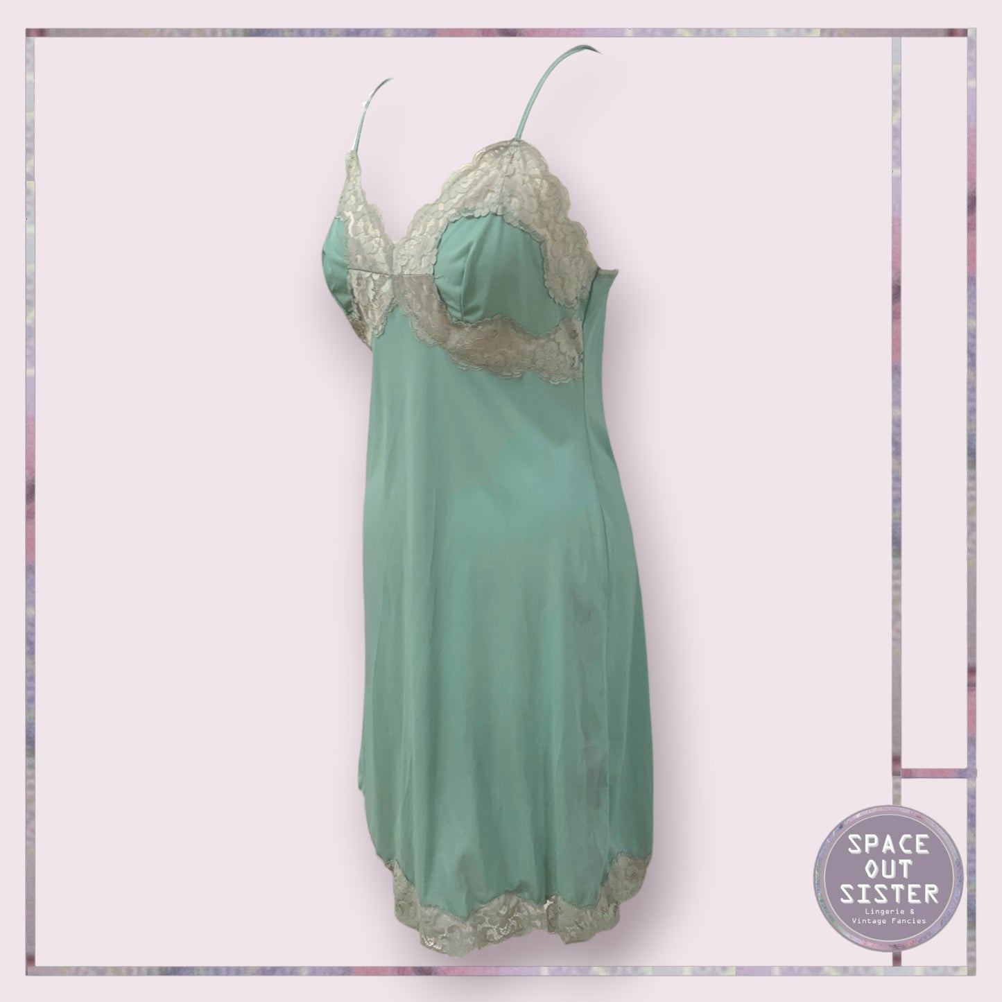 Vintage Moss Green Slip