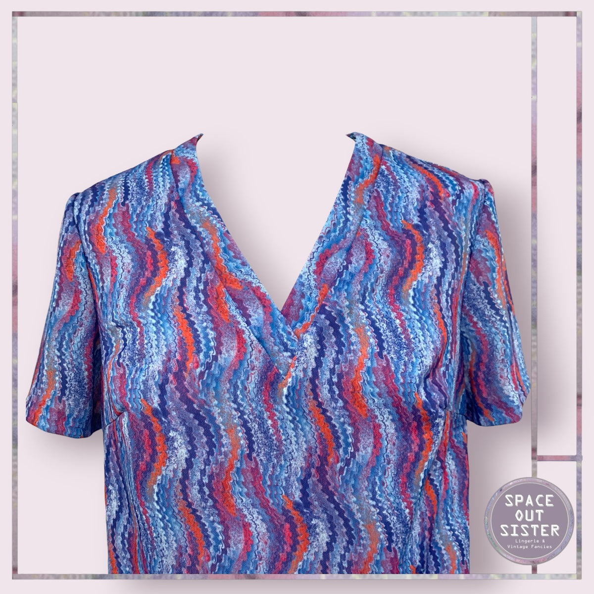 Vintage Blue & Red Top