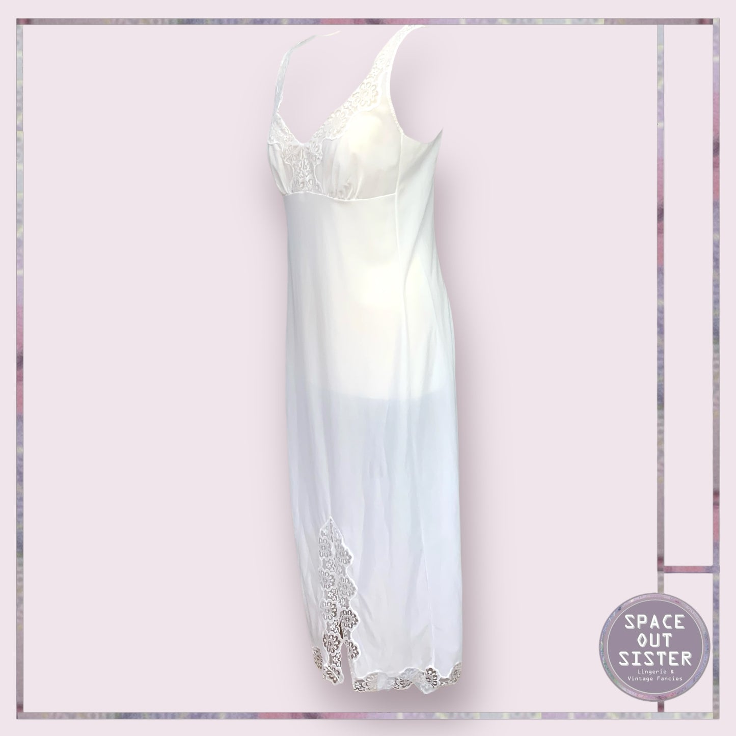 Vintage White Full Length Nightdress