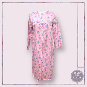 Vintage Pink Blue Floral Nightdress