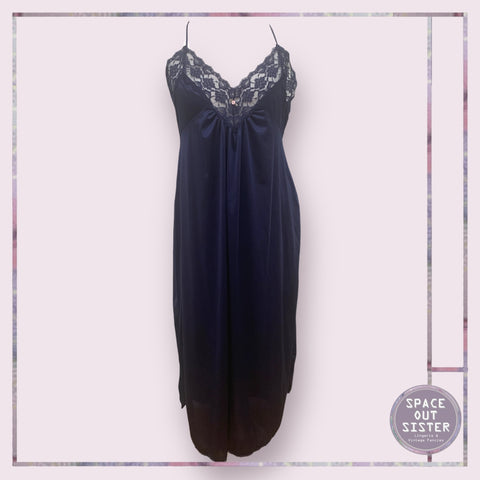 Vintage Lorraine Navy Nightdress