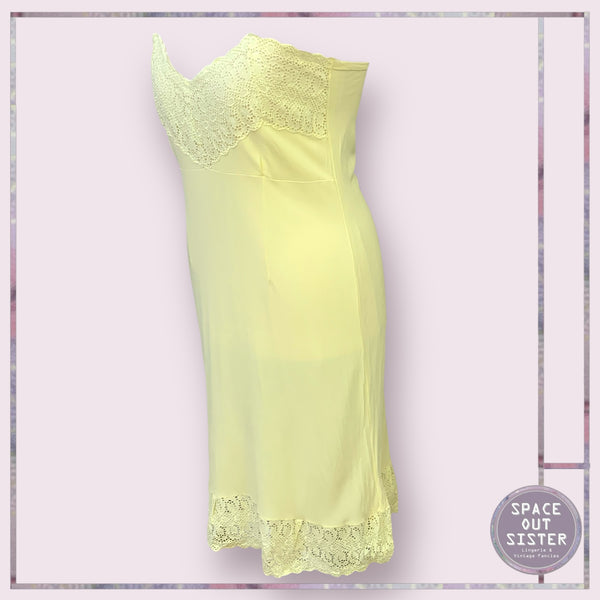 Vintage Lemon Crochet Slip