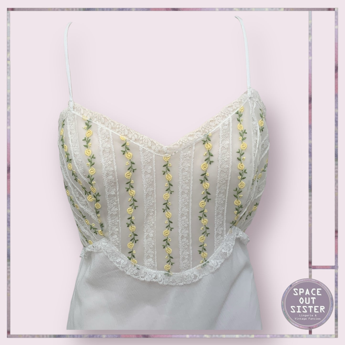 Vintage Van Realte Lemon Nightdress