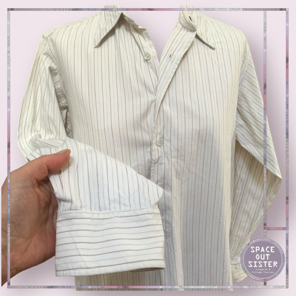 Vintage Cotton Striped Nightshirt