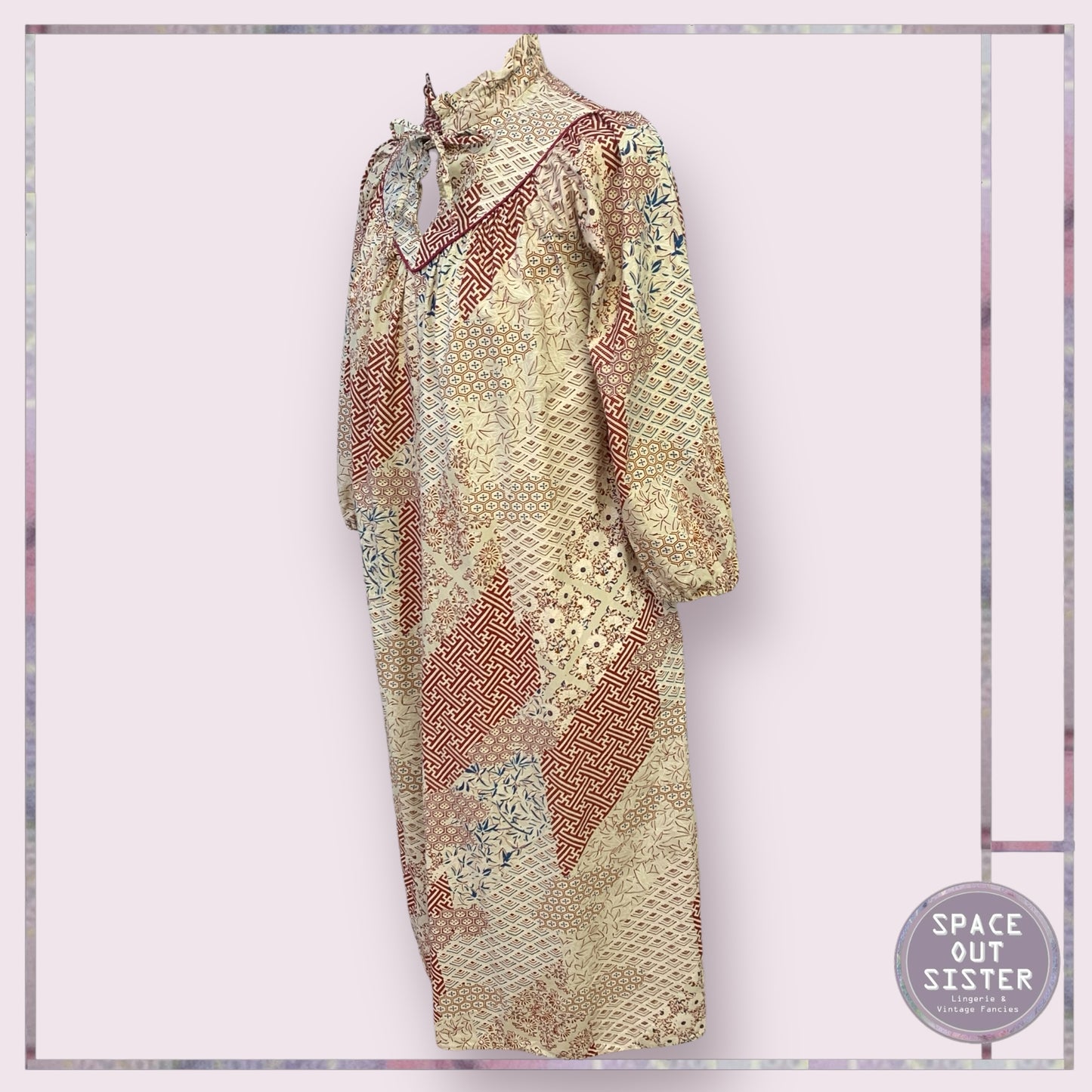 Vintage Cotton Abstract Nightdress