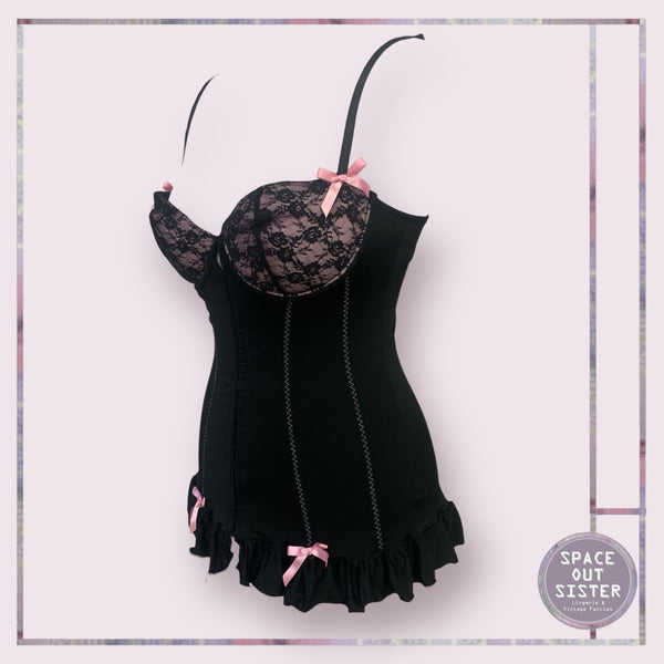 Black & Pink Lingerie Dress