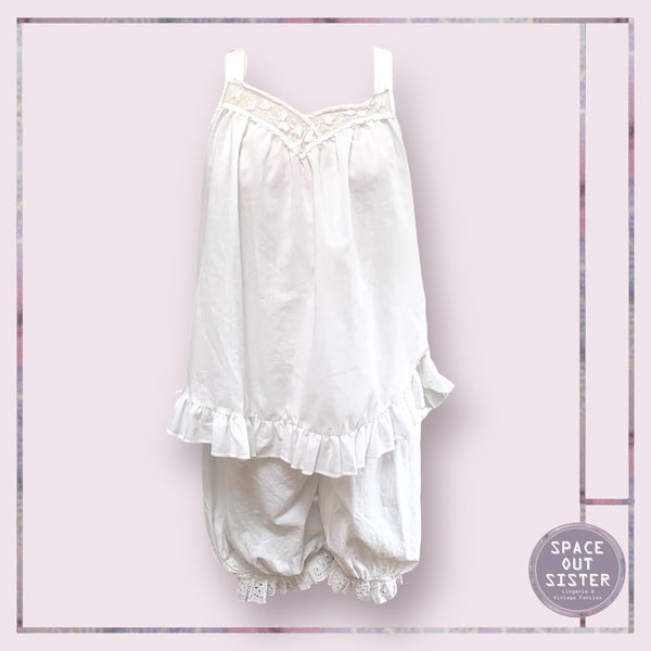 Antique White Cotton Bloomers