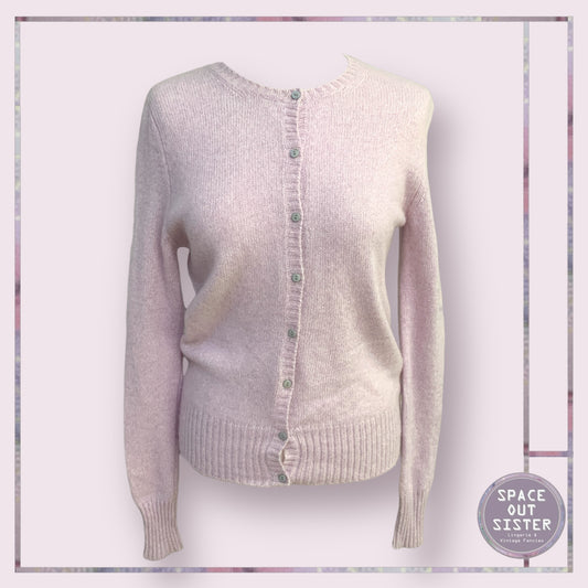 BNWT Cashmere Powder Pink Cardigan