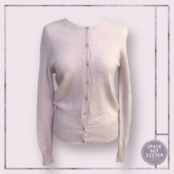 BNWT Cashmere Powder Pink Cardigan