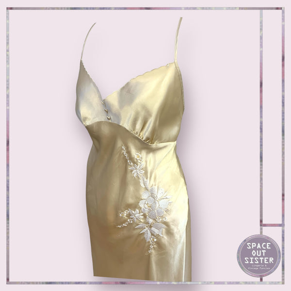 Vintage Golden Slip Dress