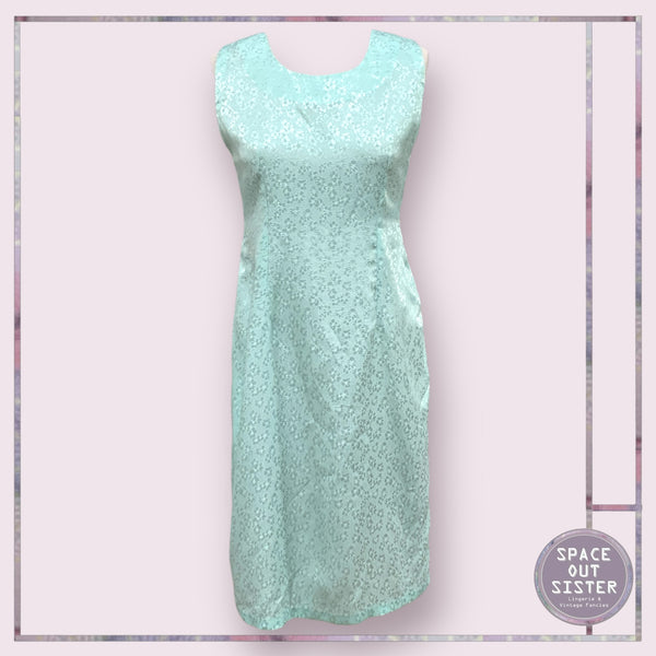 Handmade Satin Sea Foam Green Dress