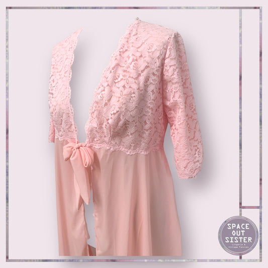 Vintage Chiffon Tie Negligee