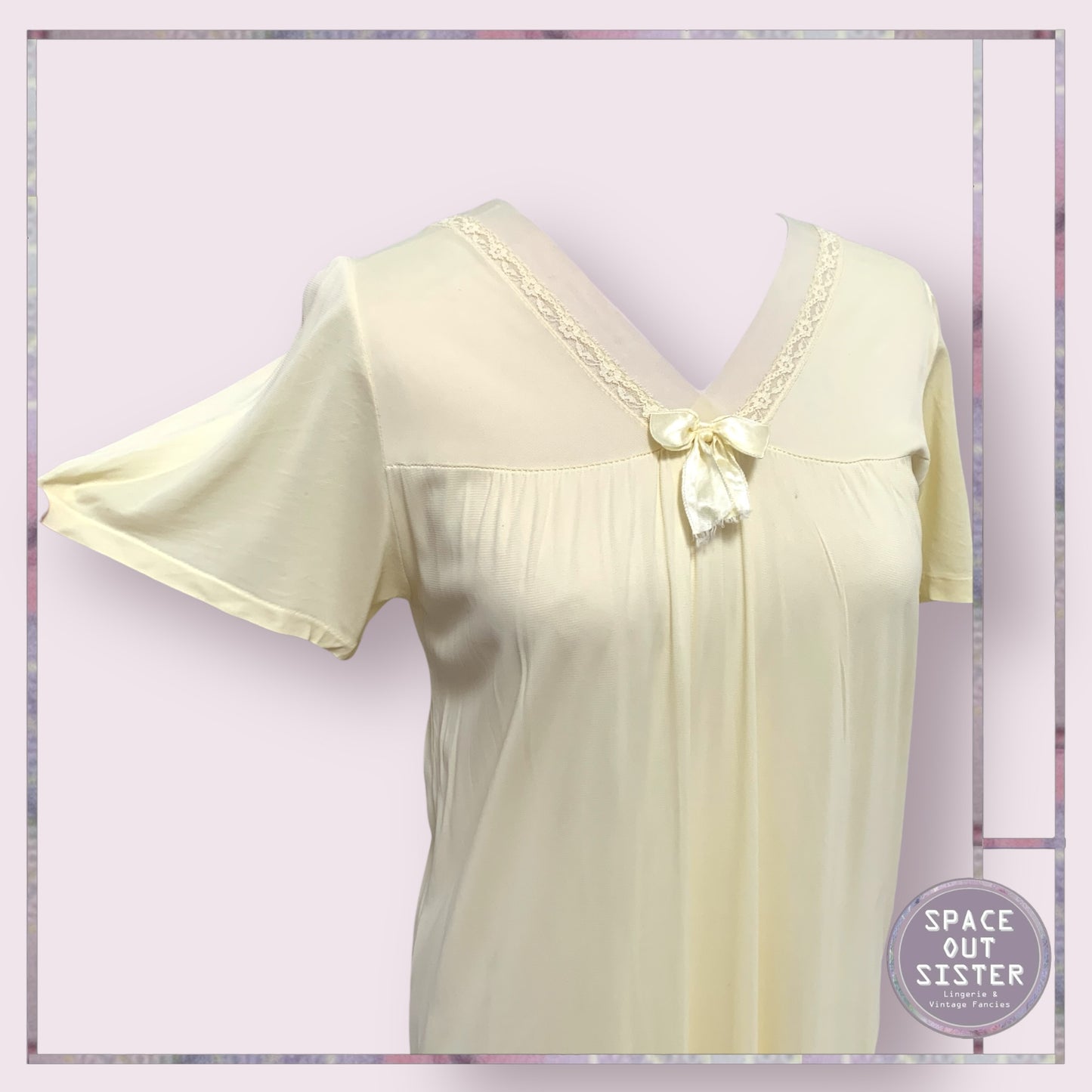 Vintage Mary Philmaid Lemon Nightdress