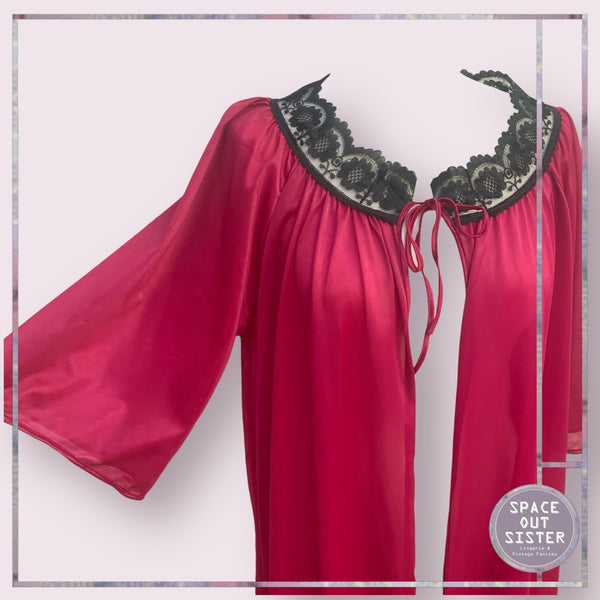 Vintage Raspberry Robe