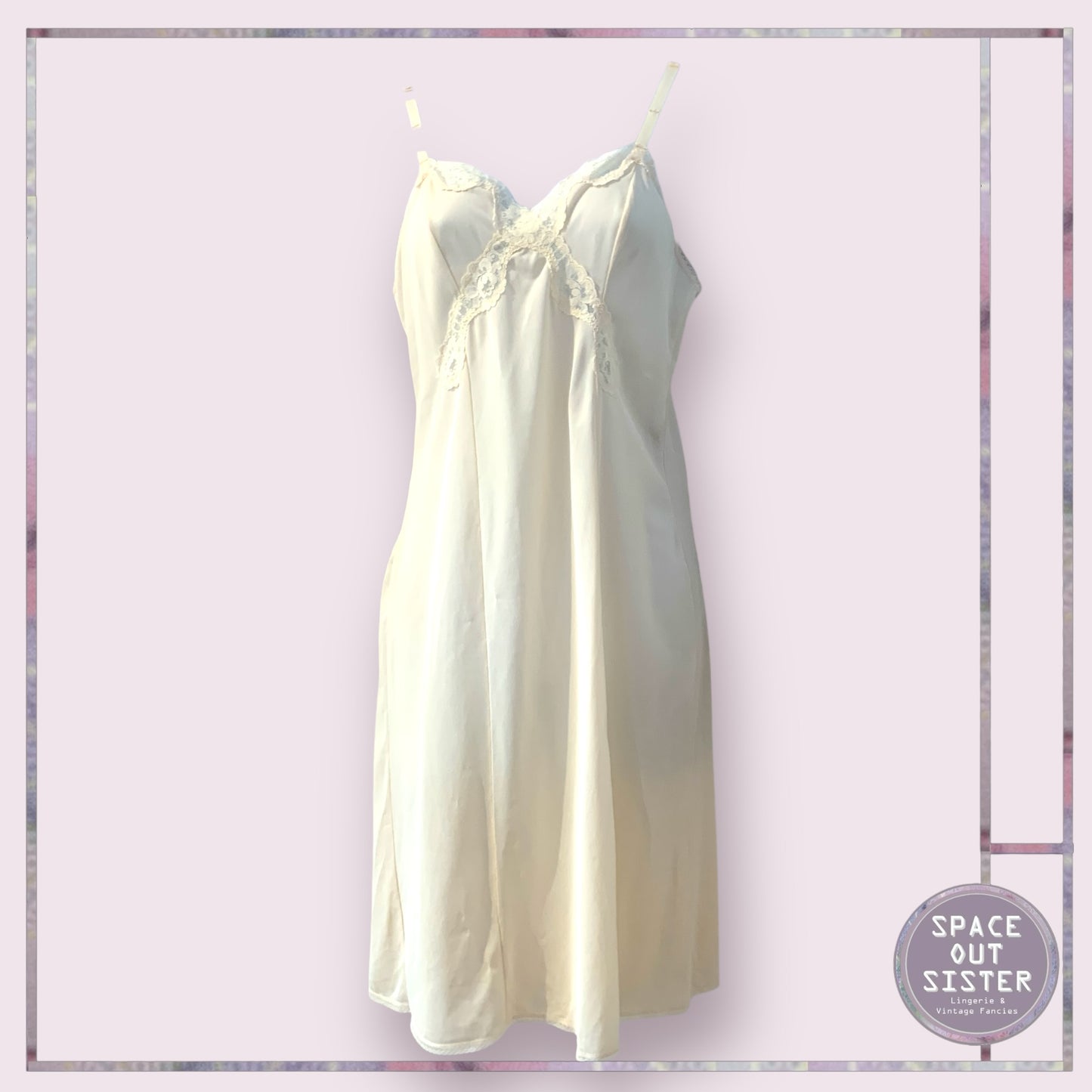 Vintage Debenhams Buttercream Slip