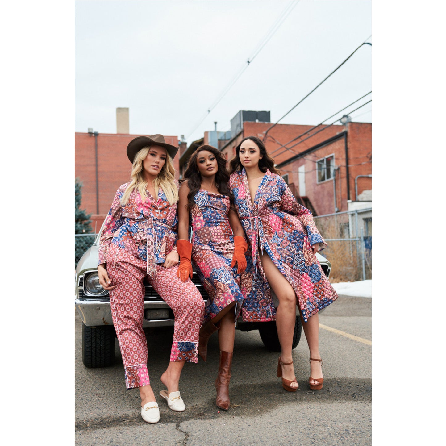 New Patchwork Wrap PJ Set by Kilo Brava